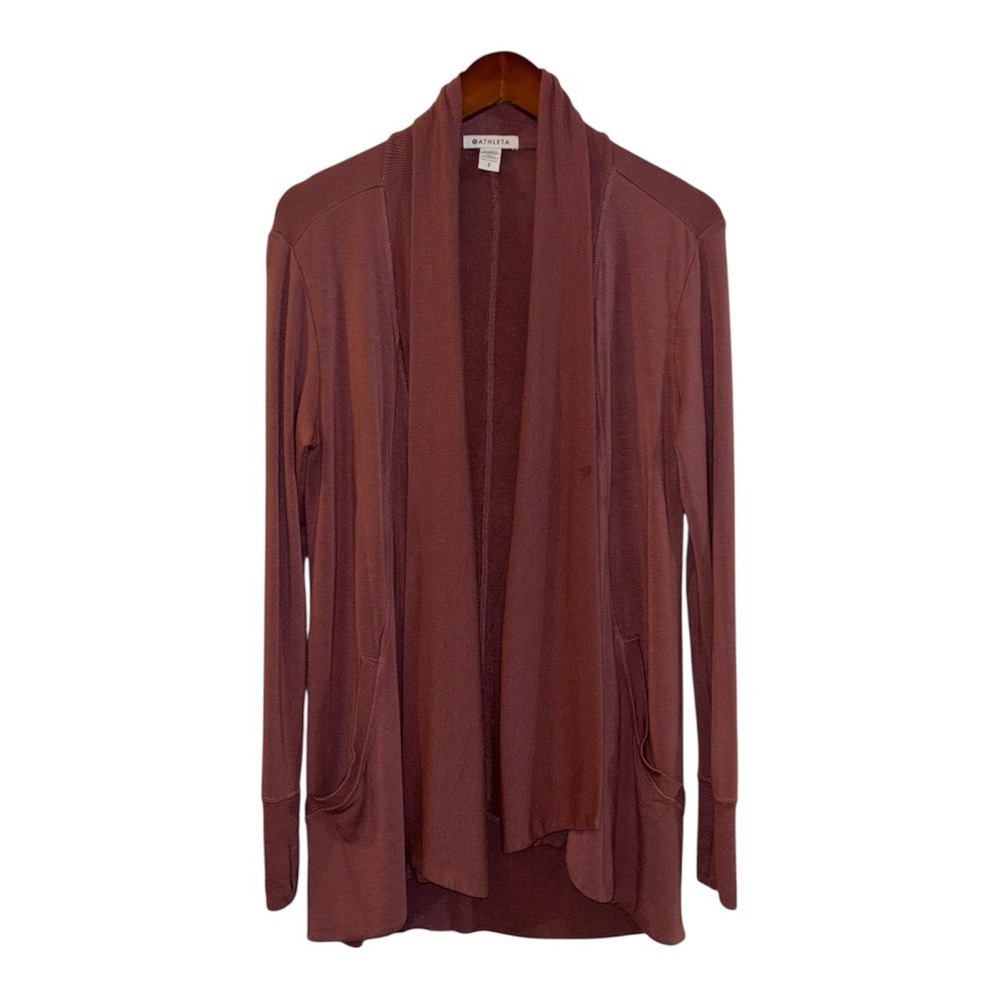 Athleta Pranayama Wrap cardigan Duster in Tawny Rose • Size S